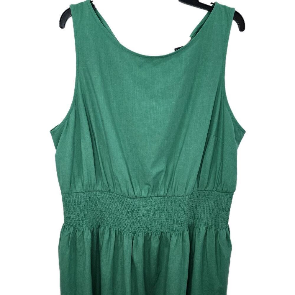 Women's Mini Sundress Sleevess Universal Thread Green Resort Vacation Size 1X - Picture 4 of 9